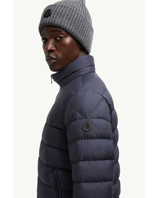 Moncler Blue Arneb Hooded Short Down Jacket for men