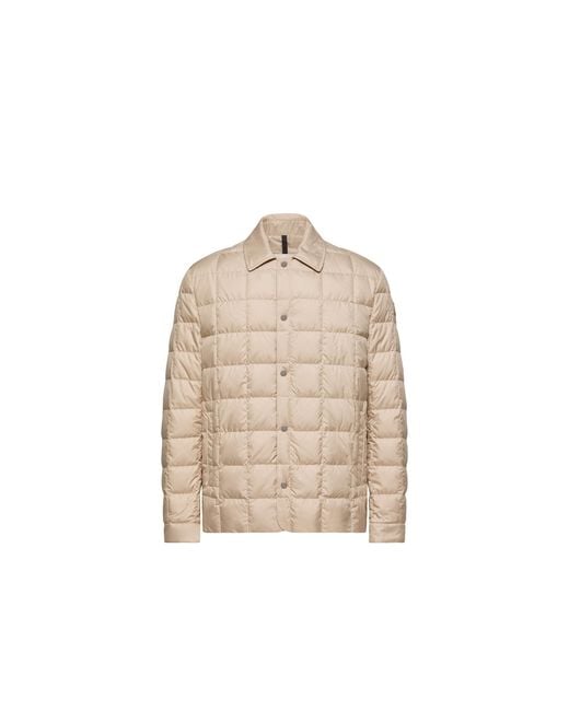 Moncler Natural Moncler Castellana Down Shirt Jacket for men