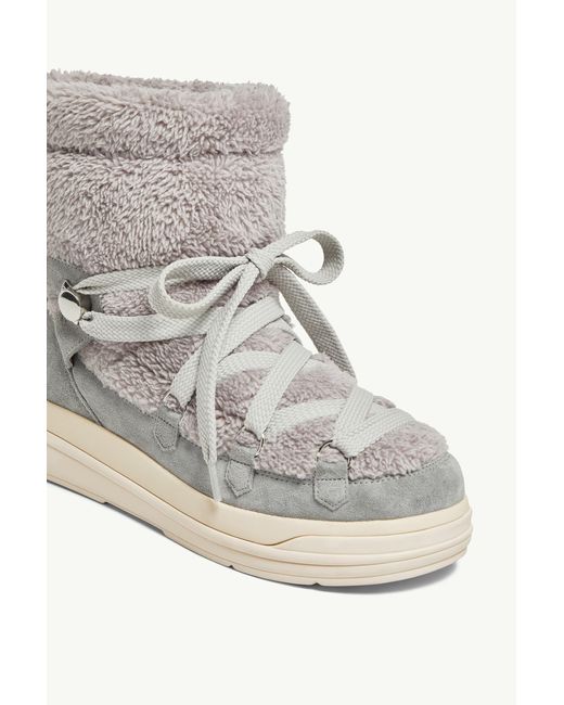Botas De Nieve De Material Sintético Y Ante Insolux, Mujer, Talla Moncler de color Gray