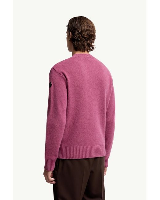 Moncler Purple Wool & Cashmere Jumper for men