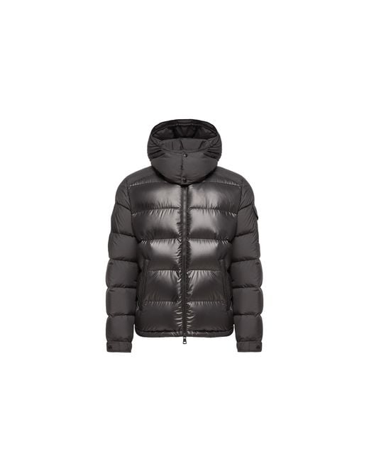Moncler Black Moncler Maya Hooded Short Down Jacket for men
