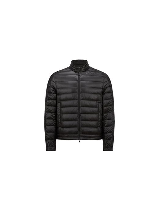 Moncler Black Moncler Jacobus Down Biker Jacket for men