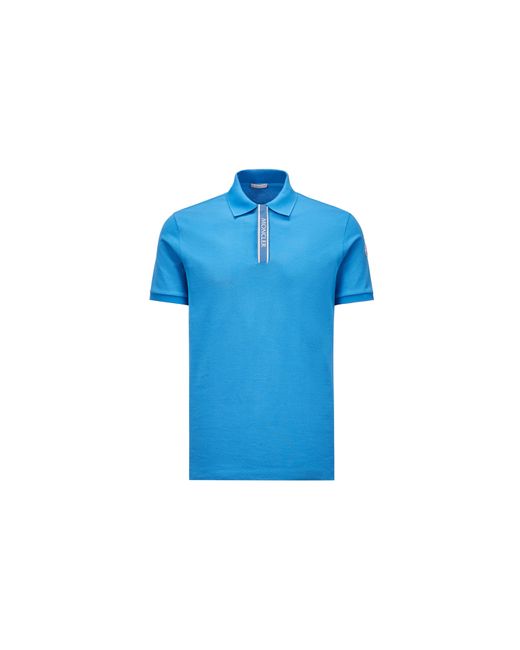 Moncler Poloshirt mit logo-motiv in Blue für Herren