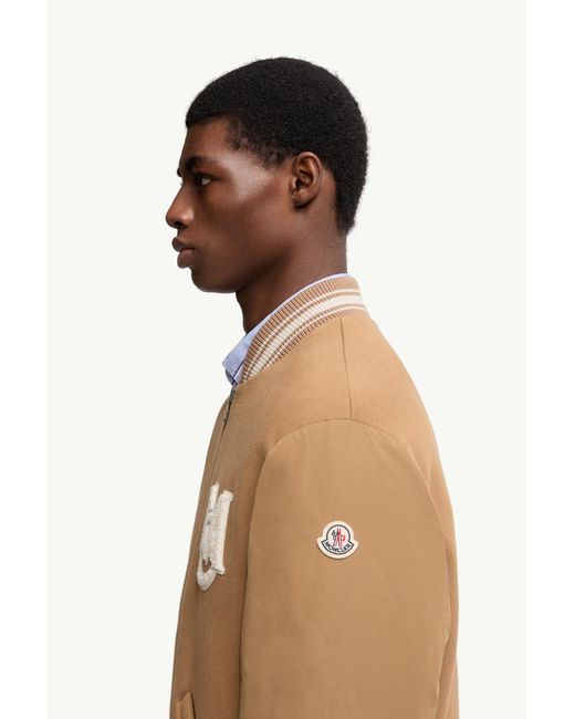 Moncler Vennes Wendbare Daunen-Bomberjacke, Herren, Größe in Brown für Herren