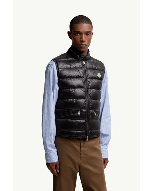 Moncler Packbare Daunenweste Schwarz in Black für Herren