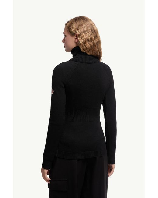 Jersey De Lana Y Cuello De Tortuga, Mujer, Talla Moncler de color Black