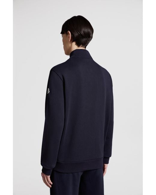 Moncler Blue Zip-up Sweatshirt for men