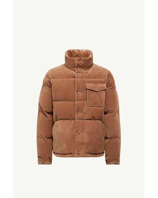 メンズ Moncler Serrant ショートダウンジャケット Brown