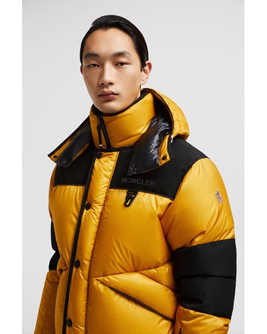 Doudoune Courte Albiez Moncler pour homme en coloris Jaune Lyst