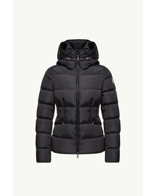 Moncler Black Avoce Hooded Short Down Jacket