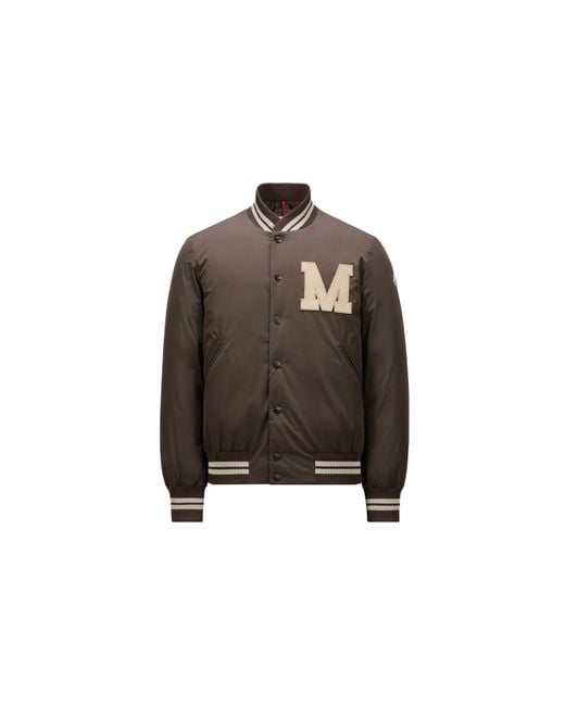 Moncler Brown Lateltin Down Bomber Jacket for men