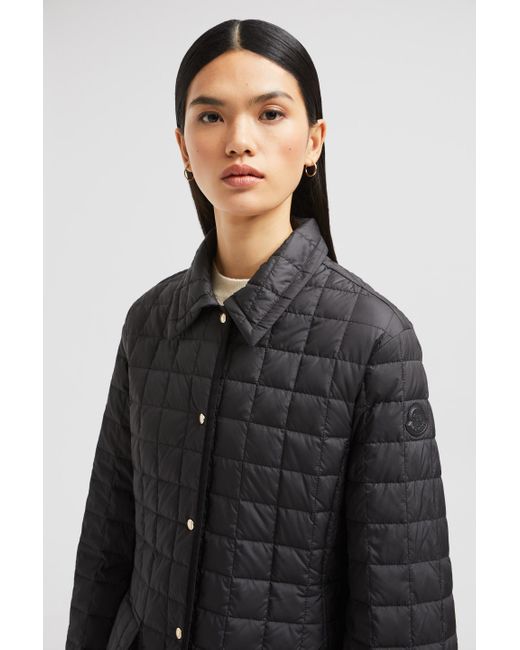Chaqueta Camisera Con Plumón Acolchada A Cuadros Epinal, Mujer, Talla Moncler de color Black