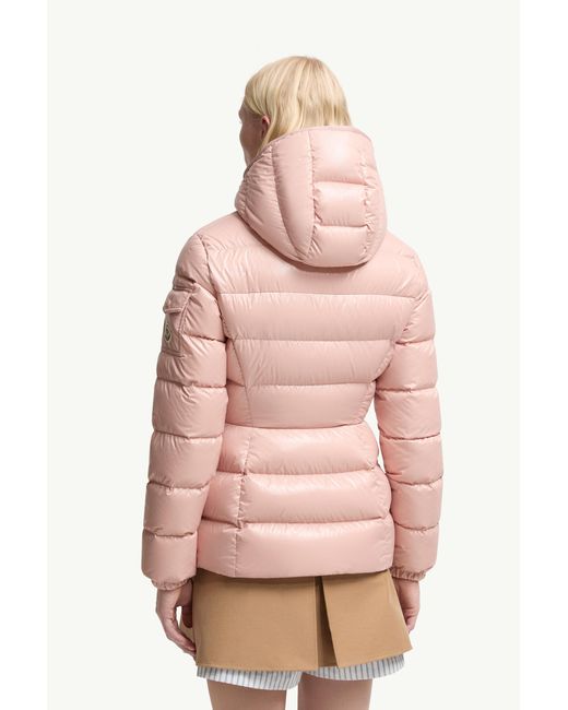 Moncler Pink Barante Hooded Short Down Jacket