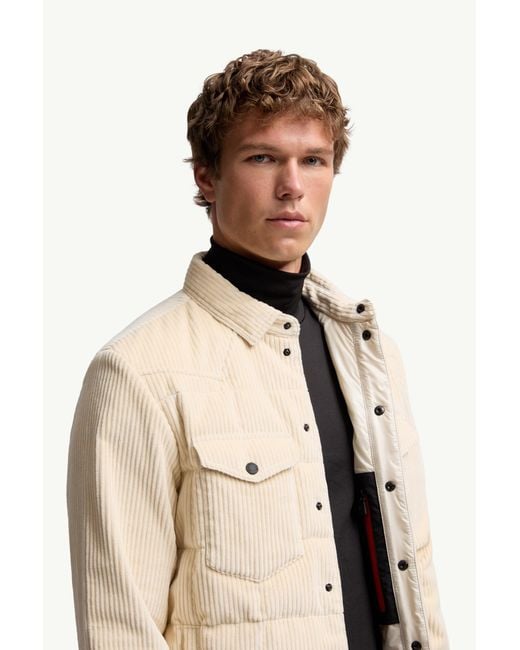 メンズ Moncler Geltダウンシャツジャケット Natural