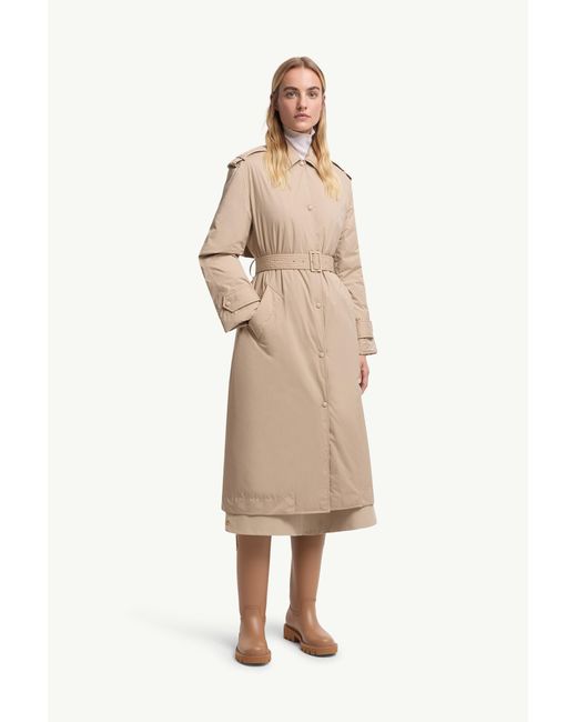 Moncler Brown Yevre Down Trench