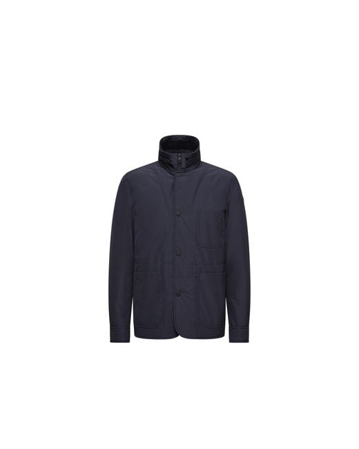 Moncler Blue Moncler Brieuc Down Shirt Jacket for men