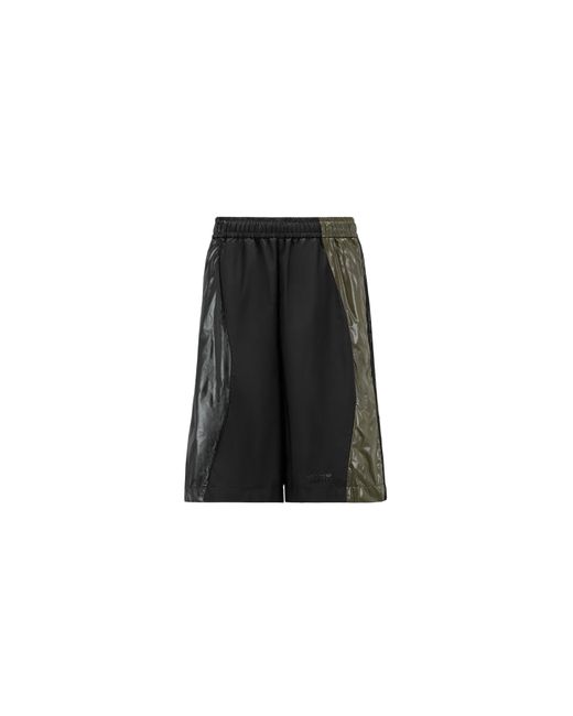 Moncler x adidas Originals Black Nylon Laqué Bermuda Shorts for men