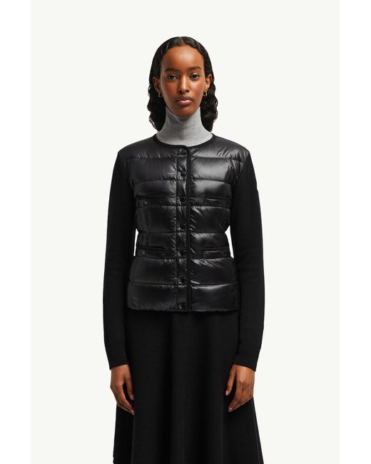 Cárdigan De Lana Acolchado, Talla Moncler de color Black