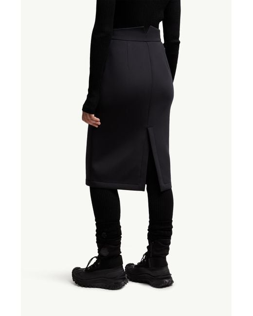 Moncler x Edward Enninful Black X Ee72 By Edward Enninful Neoprene Skirt