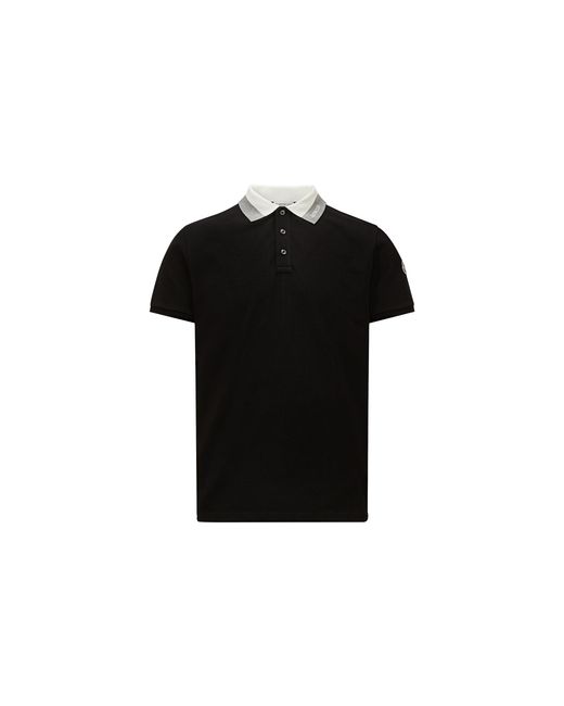 Moncler Piquet-Poloshirt Mit Gesticktem Logo Aus Baumwolle, Herren, Größe in Black für Herren