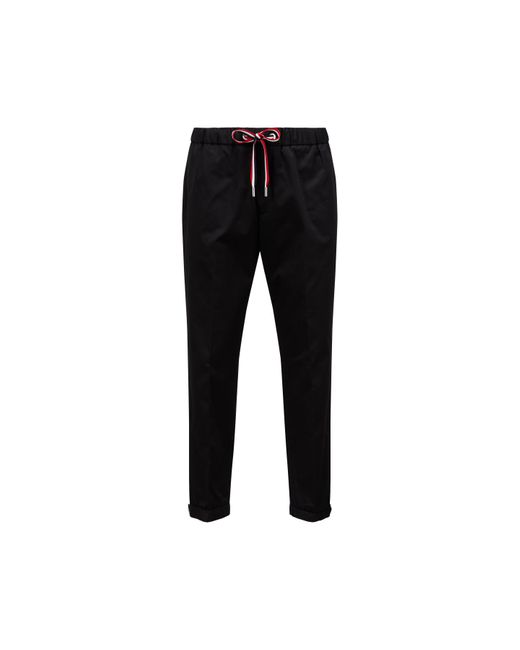 Pantalones deportivos de gabardina Moncler de hombre de color Black