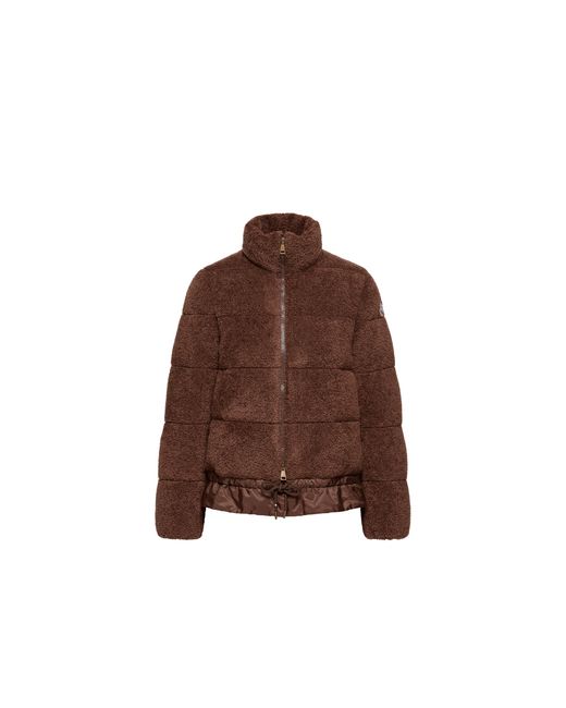 Moncler Brown Moncler Cedre Teddy Short Down Jacket