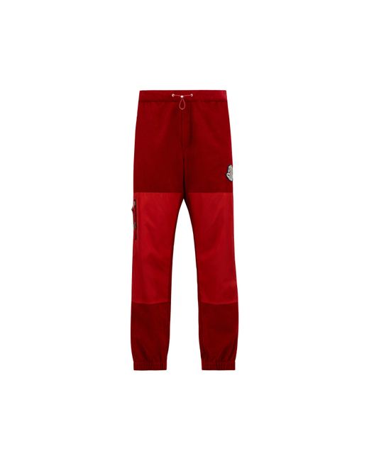 Moncler Corduroy Trousers in Red for Men | Lyst