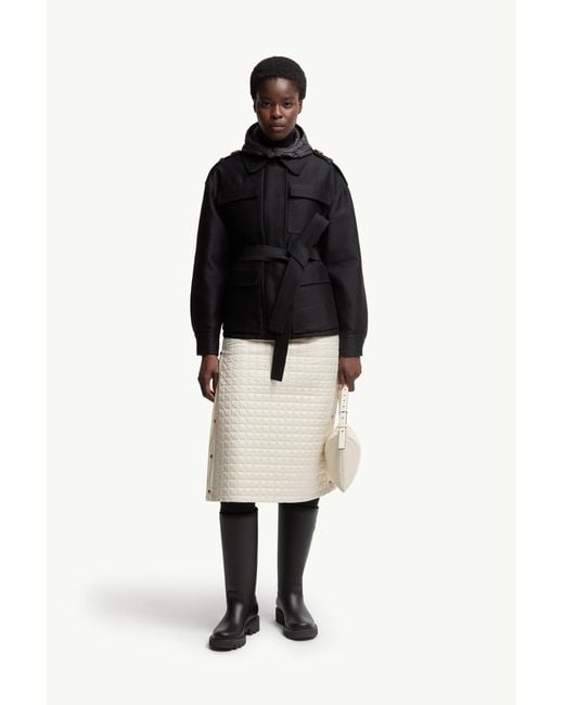 Moncler Black Essalois Hooded Down Field Jacket