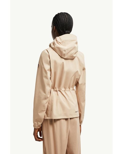 Moncler Natural Valles Hooded Shell Jacket