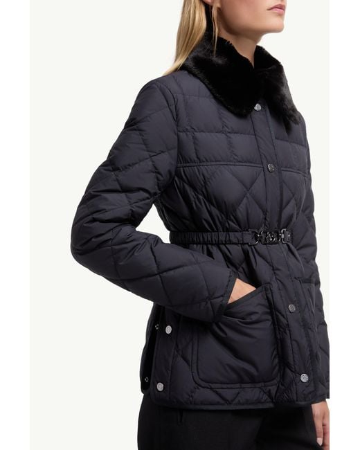 Doudoune Courte Cygne En Finitions Synthétiques Moncler en coloris Blue