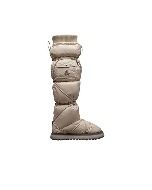 Moncler Brown Gaia Pocket High Boots