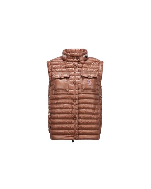 3 MONCLER GRENOBLE Red Gumiane Down Gilet