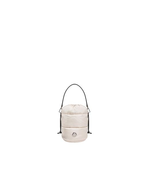 Moncler White Moncler Caradoc Water-Repellent Bucket Bag