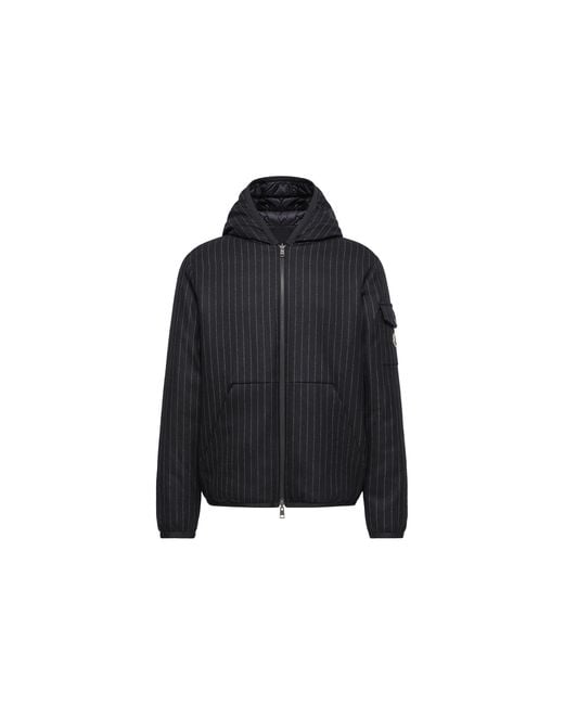 Moncler Black Moncler Ceze Reversible Hooded Short Jacket for men