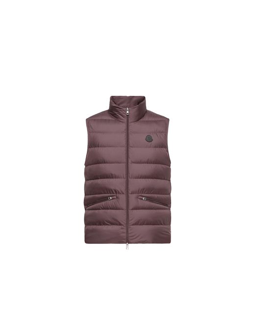Moncler Purple Moncler Lechtal Down Gilet for men