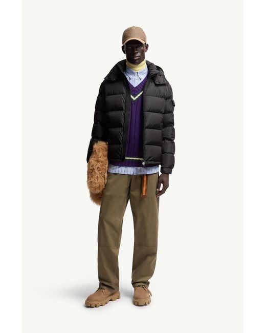 Moncler Black Maya Matte Short Down Jacket for men