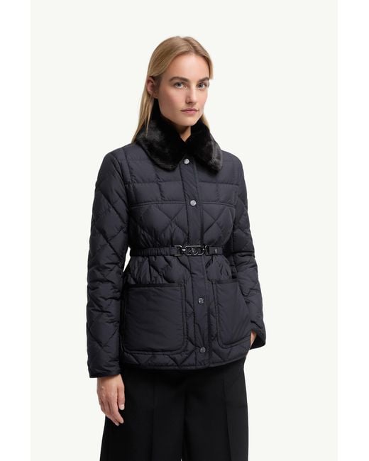 Doudoune Courte Cygne En Finitions Synthétiques Moncler en coloris Blue