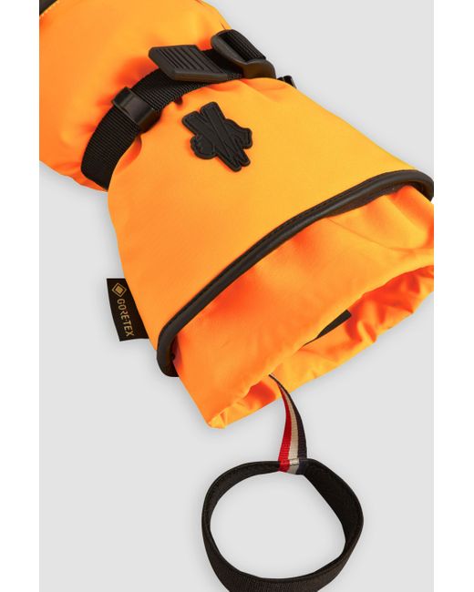 3 MONCLER GRENOBLE Orange Padded Gloves for men