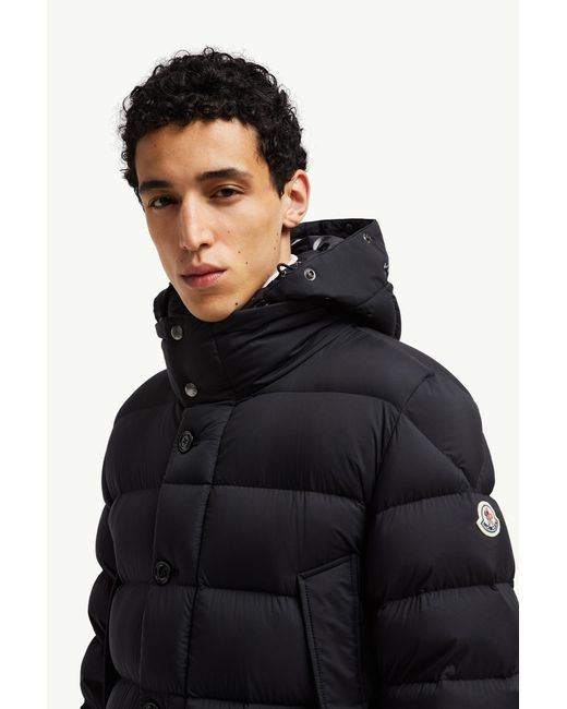 Doudoune Mi-Longue Clunye À Capuche Moncler pour homme en coloris Black