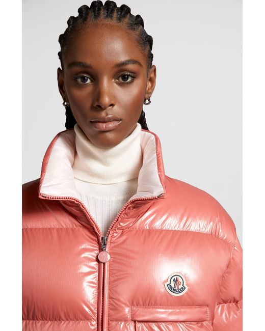 Moncler Red Almo Short Down Jacket