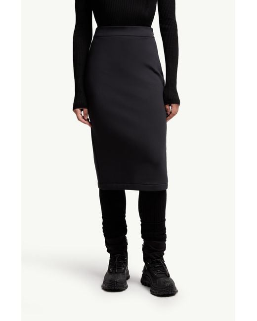 Moncler x Edward Enninful Black X Ee72 By Edward Enninful Neoprene Skirt