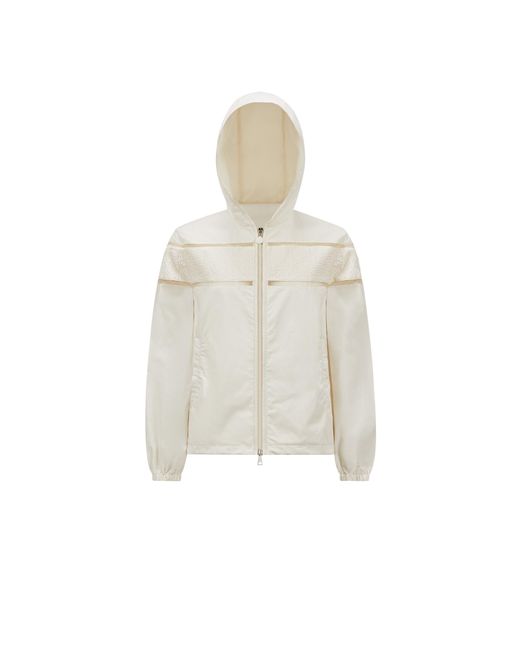 Chaqueta Con Capucha Bordada Clisson, Mujer, Talla Moncler de color White