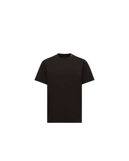 Moncler Black Moncler Cotton T-Shirt for men