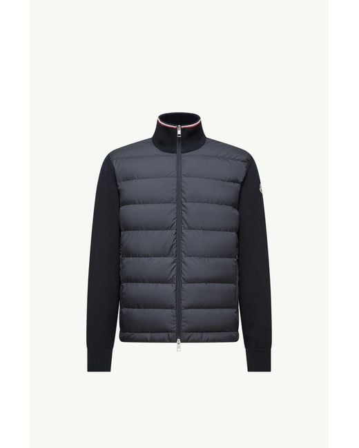 Cárdigan Acolchado De Algodón Con Cremallera, Hombre, Talla Moncler de hombre de color Blue