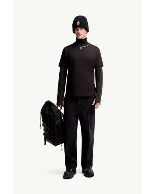 Camiseta De Algodón Con Logotipo, Hombre, Talla Moncler de hombre de color Black