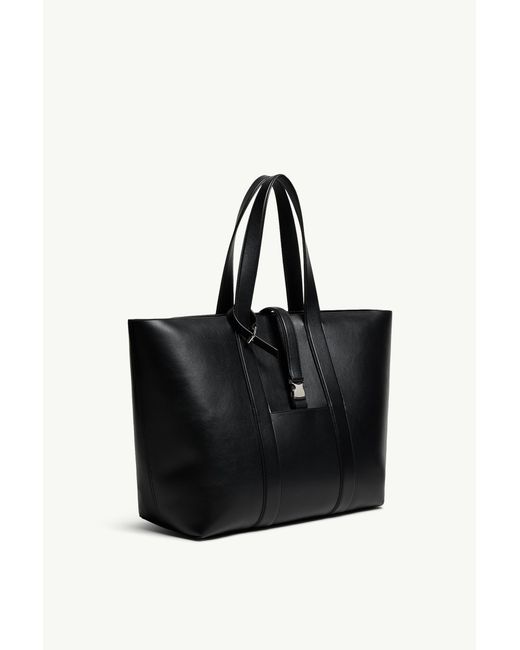 Bolso Tote De Piel X Ee72 By Edward Enninful Ee, Mujer, Talla Moncler x Edward Enninful de color Black
