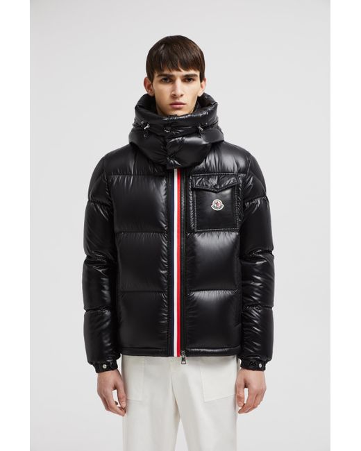 Moncler Blue Montbeliard Short Down Jacket for men