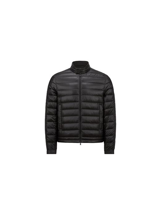 Moncler Black Moncler Jacobus Down Biker Jacket for men