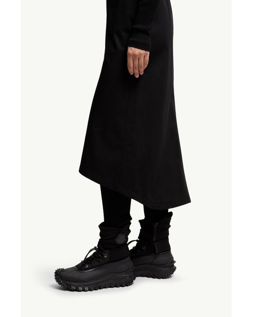 Moncler x Edward Enninful Black X Ee72 By Edward Enninful Cotton Gabardine Midi Skirt
