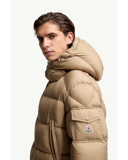 Moncler Natural Bretagne Hooded Short Down Jacket for men